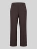 Stehmann Straight Fit Culotte aus Viskose-Mix Modell 'Fenja' Dunkelbraun