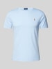 Polo Ralph Lauren T-Shirt mit Logo-Stitching Hellblau