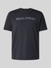 Marc O'Polo Regular Fit T-Shirt aus reiner Baumwolle Marine
