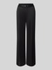 s.Oliver BLACK LABEL Straight leg broek met elastische band Zwart