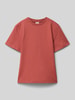 s.Oliver RED LABEL Regular Fit T-Shirt von reiner Baumwolle Dunkelrot