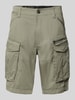 G-Star RAW Bermudy z kieszeniami z patką model 'ROVIC ZIP' Oliwkowy