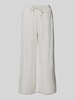 Christian Berg Woman Flared Leinenhose mit Fransen Sand