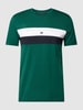Christian Berg Men T-Shirt mit Label-Patch Dunkelgrün