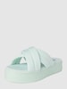 Tommy Jeans Slides mit gekreuzten Riemen Mint