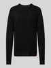 Scotch & Soda Regular fit gebreide pullover met ronde hals Zwart