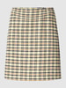 s.Oliver RED LABEL Rok met ruitmotief, model 'Karo' Lichtgeel