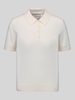 GANT Regular Fit Poloshirt aus Baumwoll-Kaschmir-Mix Offwhite