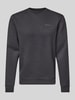 Blend Sweatshirt met ribboorden, model 'Downton' Zwart