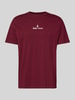 Polo Ralph Lauren T-shirt met labelstitching Bordeaux