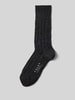 Falke Socken mit Label-Detail Modell 'LHASA' Anthrazit