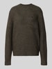 Carhartt Work In Progress Strickpullover mit Logo-Stitching Modell 'CURTIS' Khaki