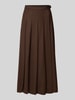 Weekend Max Mara Spódnica kopertowa rozkloszowana z mieszanki żywej wełny model ‘FASTOSO’ Czekoladowy