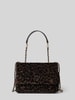 Guess Handtasche mit Label-Detail Modell 'GIULLY' Dunkelbraun