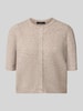 VERO MODA regular fit gebreid jack met korte mouw model 'VMDOFFY' Zand