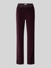 Raphaela By Brax Flared Fit Cordhose mit Viskose-Anteil Modell 'PAMINA' Bordeaux