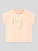 Guess T-shirt met labeldetail Apricot