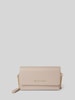 VALENTINO BAGS Clutch met labelapplicatie, model 'ZERO' Beige