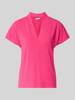 FREE/QUENT Regular Fit Bluse mit V-Ausschnitt Modell 'Yrsa' Pink