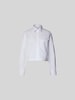 Closed Cropped Hemdbluse mit Umlegekragen Weiss