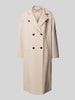 Christian Berg Woman Selection Lange jas met dubbele knoopsluiting Beige