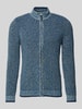 RAGMAN Strickjacke mit Reißverschluss Jeansblau