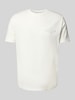Gant Regular Fit T-Shirt mit Label-Stitching und Rundhalsausschnitt Offwhite