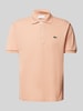 Lacoste Regular Fit Poloshirt mit Label-Patch Rostrot