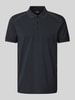 BOSS Green Poloshirt met labelprint, model 'Paddy' Donkerblauw