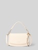 Seidenfelt Handtasche mit Label-Detail Modell 'LILJENDAL' Beige