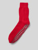 Falke Socken mit geripptem Abschluss Rot