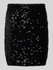 Pieces Spódnica midi o kroju podkreślającym sylwetkę z cekinowym obszyciem model ‘KAM’ Czarny