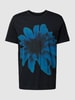 Esprit Collection T-shirt z nadrukiem z motywem model ‘Pima’ Czarny
