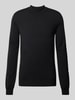 HUGO Gebreide pullover met turtleneck,-model 'San Matteo' Zwart