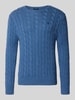 Polo Ralph Lauren Regular Fit Pullover aus reiner Baumwolle Jeansblau