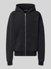 PEGADOR bluza rozpinana o kroju regular fit z mieszanki bawełny Czarny