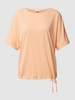 Tom Tailor T-Shirt mit Tunnelzug am Saum Apricot