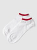 HUGO CLASSIFICATION Sneakersocken mit Kontraststreifen im 2er-Pack Modell 'Tape' Weiss