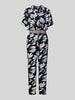 ZABAIONE Jumpsuit mit V-Ausschnitt Black