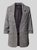 Vero Moda Regular Fit Longblazer mit Raffungen Modell 'FRIDA' Metallic Black Melange