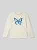 Name It Longsleeve mit Label-Print Modell 'DEMMI' Offwhite