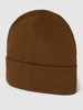MCNEAL Beanie mit breitem Umschlag Haselnuss Braun