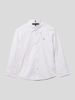 Tommy Hilfiger Kids Hemd mit Label-Stitching Weiß