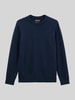 Marc O'Polo Pullover mit Tweedstruktur Dunkelblau