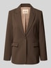 MOS MOSH Regular Fit Blazer mit Reverskragen Modell 'Leonora' Schoko