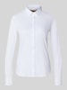MOS MOSH overhemdblouse met sportmanchetten model 'Tina' Wit
