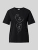 Vila T-Shirt mit Rundhalsausschnitt Modell 'COLBA' Black