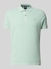 LERROS Slim Fit Poloshirt mit Logo-Stitching Lind
