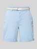 s.Oliver RED LABEL Regular fit korte chino met gevlochten riem Blauw