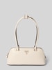 Guess Handtasche mit Label-Applikation Modell 'DARYNA' Ecru